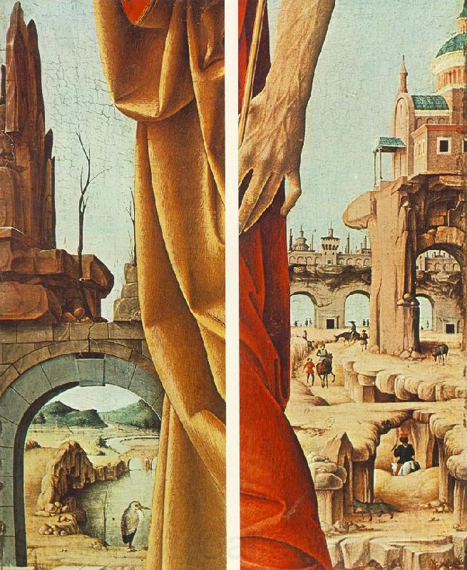 COSSA, Francesco del St Peter and St John the Baptist, details (Griffoni Polyptych) sdf Norge oil painting art